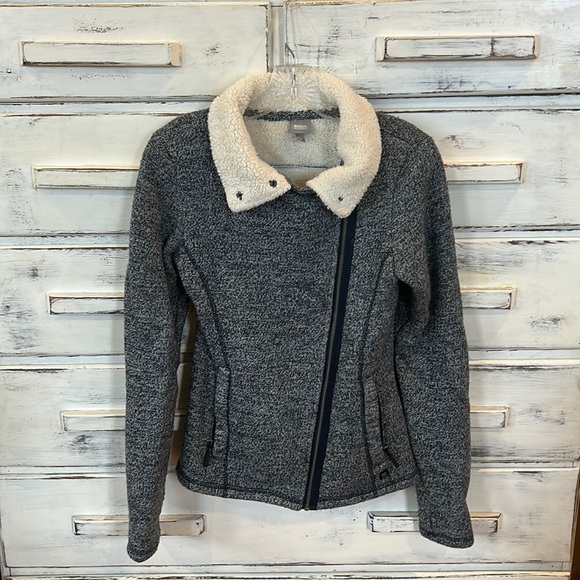 Bench super soft sherpa lined zip front jacket coat Womens S  EUC - Picture 3 of 11